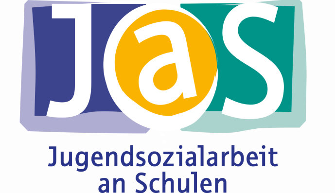 zu sehen ist das Logo der Jugendsozialarbeit an Schulen in Bayern